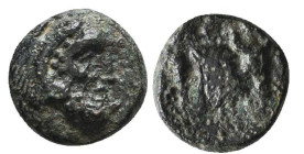 Greek Coins. 4th - 1st century B.C. AE

Reference:

Condition: Very Fine

Weight =1.0 gr
Heıght =9.1 mm