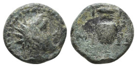 Greek Coins. 4th - 1st century B.C. AE

Reference:

Condition: Very Fine

Weight =1.8 gr
Heıght =10.5 mm