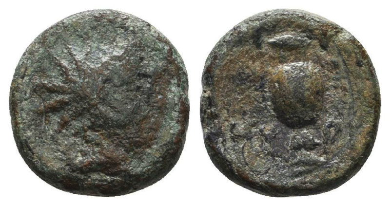 Greek Coins. 4th - 1st century B.C. AE

Reference:

Condition: Very Fine

...