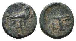 Greek Coins. 4th - 1st century B.C. AE

Reference:

Condition: Very Fine

Weight =1.0 gr
Heıght =10.0 mm
