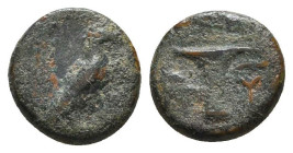 Greek Coins. 4th - 1st century B.C. AE

Reference:

Condition: Very Fine

Weight =1.1 gr
Heıght =8.6 mm