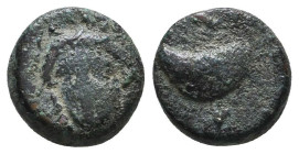 Greek Coins. 4th - 1st century B.C. AE

Reference:

Condition: Very Fine

Weight =1.9 gr
Heıght =9.7 mm