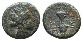 Greek Coins. 4th - 1st century B.C. AE

Reference:

Condition: Very Fine

Weight =1,4 gr
Heıght =11.1 mm