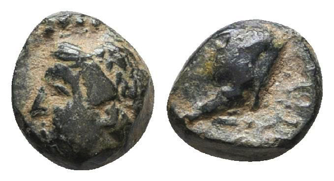 Greek Coins. 4th - 1st century B.C. AE

Reference:

Condition: Very Fine

...