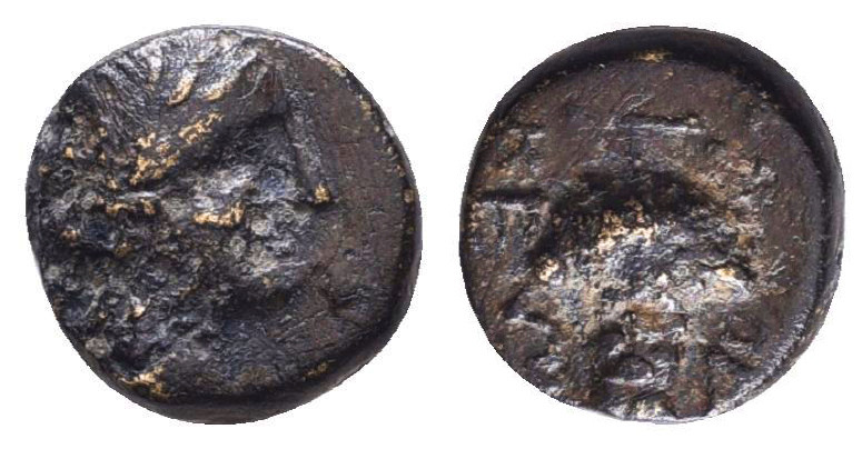 Greek Coins. 4th - 1st century B.C. AE

Reference:

Condition: Very Fine

...