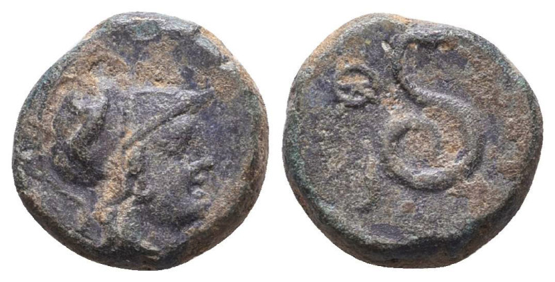 Greek Coins. 4th - 1st century B.C. AE

Reference:

Condition: Very Fine

...