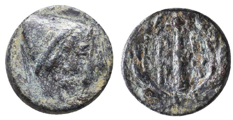 Greek Coins. 4th - 1st century B.C. AE

Reference:

Condition: Very Fine

...