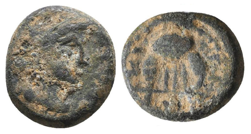 Greek Coins. 4th - 1st century B.C. AE

Reference:

Condition: Very Fine

...