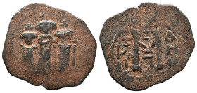 Arab Byzantine Coins,

Reference:

Condition: Very Fine

Weight =4.2gr
Heıght =24.5mm