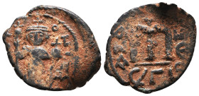 Arab Byzantine Coins,

Reference:

Condition: Very Fine

Weight =4.8gr
Heıght =24.8mm
