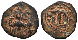 Arab Byzantine Coins,

Reference:

Condition: Very Fine

Weight =3.9gr
Heıght =22.3mm