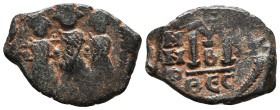 Arab Byzantine Coins,

Reference:

Condition: Very Fine

Weight =5.8gr
Heıght =23.2mm