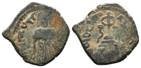 Arab Byzantine Coins,

Reference:

Condition: Very Fine

Weight =3.8gr
Heıght =18mm
