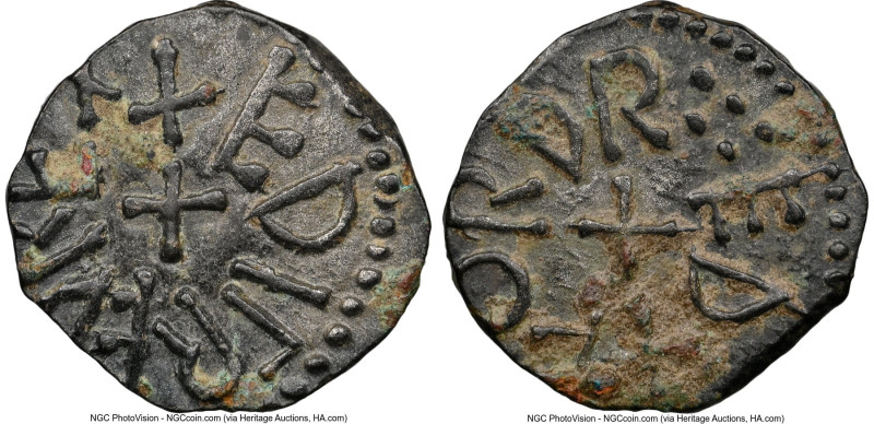 Northumbria. Aethelred II Styca ND (841-844) AU Details (Environmental Damage) N...