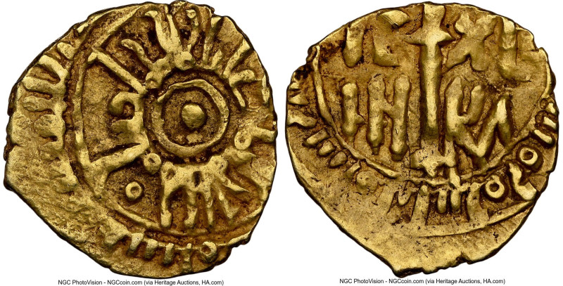 Sicily. Roger II Tari ND (1105-1154) AU55 NGC, Palermo mint, Fr-877. 0.73gm. HID...