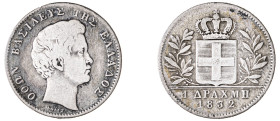 Greece. King Otto, 1832-1862. Drachma, 1832, First Type, Munich mint, 4.37g (KM15; Divo 12a).

About fine.