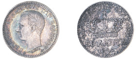 Greece. King George I, 1863-1913. 50 Lepta, 1874 A, First Type, Paris mint, 2.47g (KM37; Divo 55b; IV2). 

A very attractive patina with a film of ori...