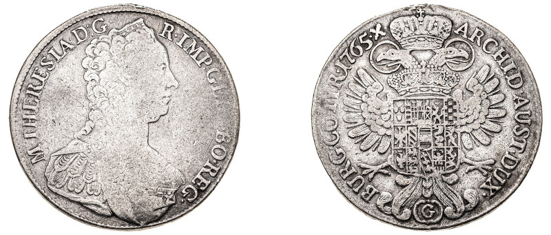 Austrian States. Gunzburg (Burgau). Maria Theresia, 1740-1780. Taler, 1765 G, Gu...