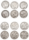 Greece. King George I, 1863-1913. Lot of 6 coins comprising Drachma, 1910, Second Type, Paris mint, 4.93g to 4.97g (KM60; Divo 54a; IV24). 

Mostly fi...