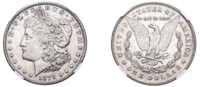 USA. Federal Republic, 1776-. “Morgan” Dollar, 1878 S, San Francisco mint (KM110...