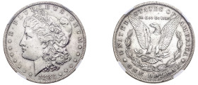 USA. Federal Republic, 1776-. “Morgan” Dollar, 1883 O, New Orleans mint (KM110).

Graded UNC Details, Cleaned NGC.