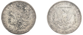USA. Federal Republic, 1776-. “Morgan” Dollar, 1885 O, New Orleans mint (KM110).

Graded UNC Details, Questionable Color PCGS.