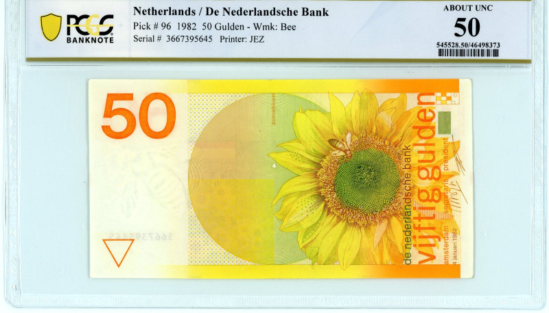 Netherlands
De Nederlandsche Bank
50 Gulden, 4 January 1982
S/N 3667395645
Print...