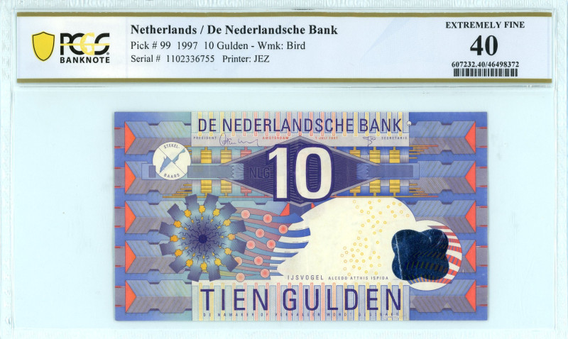 Netherlands
De Nederlandsche Bank
10 Gulden, 1 July 1997
S/N 1102336755
Printer:...