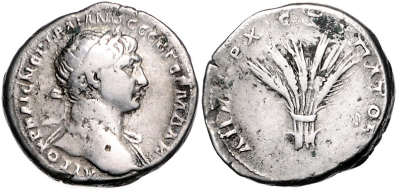 Kaiserzeit. 
Trajan 98-117. Tridrachme ca. 112-114 Arabia Petraea, Bostra(?). K...