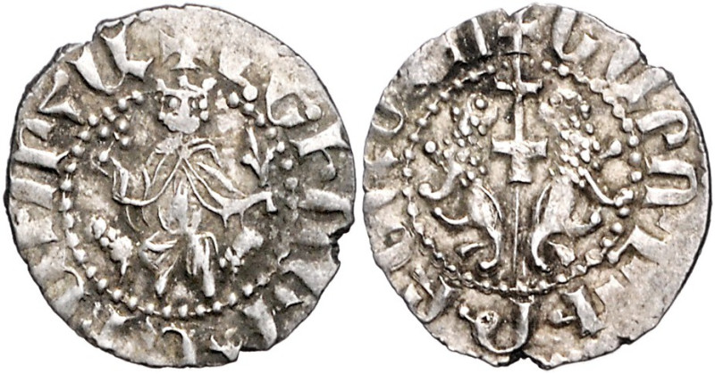 Armenien. 
Levon I. 1185-1219. AR-Tram auf seine Krönung. 2,93&nbsp;g. . 
gute...