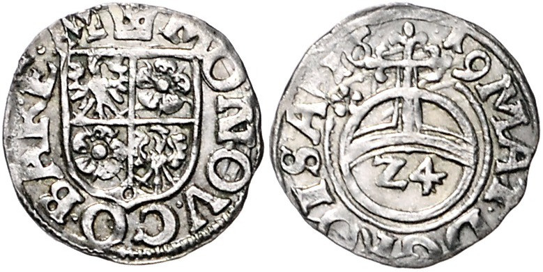 Barby, Grafschaft. 
Albrecht Friedrich und Jost Günther 1617-1641/51. 1/24 Tale...