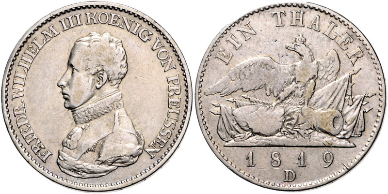 Brandenburg/-Preußen. 
Friedrich Wilhelm III. 1797-1840. Taler 1818 D. Kahnt&nb...