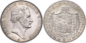 Brandenburg/-Preußen. 
Friedrich Wilhelm III. 1797-1840. Doppeltaler 1840 A. Kahnt&nbsp;372, Davenport&nbsp;765, AKS&nbsp;9, Thun&nbsp;252. . 
f.st