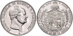 Brandenburg/-Preußen. 
Friedrich Wilhelm IV. 1840-1861. Doppeltaler 1853 A. Kahnt&nbsp;383, Davenport&nbsp;772, AKS&nbsp;70, Thun&nbsp;259. . 
f.vz