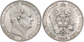 Brandenburg/-Preußen. 
Friedrich Wilhelm IV. 1840-1861. Vereinstaler 1859 A. Kahnt&nbsp;379, Davenport&nbsp;775, AKS&nbsp;78, Thun&nbsp;262. . 
f.st...