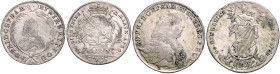 Würzburg, Bistum. 
Adam Friedrich von Seinsheim 1755-1779. Lot von 2 Stücken: 20 Konventionskreuzer 1763 (ss-) und 10 Konventionskreuzer 1764 (ss-vz,...