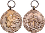 Deutsch-Südwestafrika. 
Denkmünze für Kämpfer 1904-1906, Bronze. OEK&nbsp;3165. kl. Rf., mit Öse und Ring 32,5&nbsp;mm, 19,40&nbsp;g. . 
vz