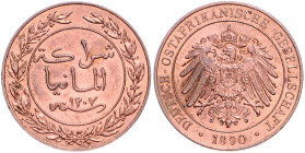 Deutsch-Ostafrika. 
Pesa 1890. Jaeger&nbsp;710. . 
f.st
