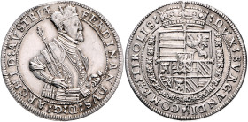 Haus Habsburg. 
Erzherzog Ferdinand II. 1564-1595. Taler o.J. Hall. Davenport&nbsp;8101. Rand bearbeitet bei 12h. 
vz