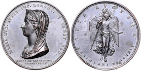 Haus Habsburg. 
Franz II.(I.) 1792-1835. Dunkle Bronzemedaille 1816 (v. Manfredini) auf den Tod seiner dritten Gemahlin Maria Ludovika in Mailand. Sl...