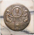 Haus Habsburg. 
Franz Joseph I. 1848-1916. Einseitige Bronze-Jugendstilmedaille 1912 (v. Th. Stundl) auf den Deutschen Techniker-Jubiläumsball 1912, ...