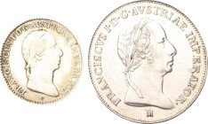 Haus Habsburg. 
Lots. Lot von 3 Stücken: Leopold II. 1790-1792: 1 Sol 1790 H für Luxemburg und Lombardei/Venetien, Franz I. 1815-1835: 1/4 Lira 1824 ...