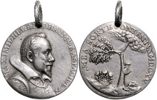 Böhmen. 
Silbermedaille 1615 (v. Alessandro Abondio) auf den österreichischen Adeligen Maximilian von Polhaim. Habich&nbsp;3592. sehr schöner Origina...