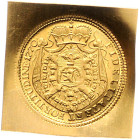 Neufürsten-Batthyani. 
Karl Joseph 1764-1772. Späterer Abschlag auf viereckiger Goldklippe des Dukaten 1770. Friedberg&nbsp;zu&nbsp;555. 3,30&nbsp;g....
