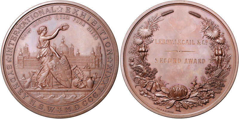 Australien. 
Victoria 1837-1901. Bronzemedaille 1879 (v. J.S. & A.B. Wyon) Präm...