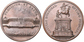 Frankreich. 
Ludwig XV. 1715-1774. Bronzemedaille 1733 (v. Duvivier) auf sein Denkmal in Bordeaux. Noque&nbsp;273. 60,0&nbsp;mm, 110,78&nbsp;g. . 
v...