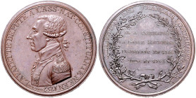 Frankreich. 
Constitution 1791-1792. Bronzemedaille 1791 (v. Dumarest) auf Marquis de La Fayette, Kommandant der Nationalgarde, mit Randschrift: SE ....