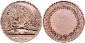 Frankreich. 
Napoleon I. 1804-1814, 1815. Bronzemedaille 1811 (v. Andrieu) Prämie des Athenäums in Avignon, mit leerem Gravurfeld. Slg.&nbsp;Julius&n...