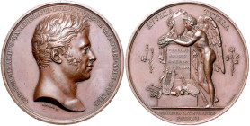 Frankreich. 
Ludwig XVIII. 1814, 1815-1824. Bronzemedaille 1820 (v. Gayrard) auf den Tod von Charles-Ferdinand d'Artois, Herzog von Berry. 50,2&nbsp;...