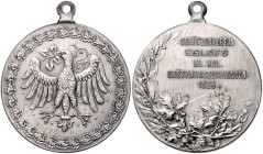 Schützenmedaillen. 
Eglofs bei Ravensburg. 
Versilberte Medaille 1926 auf das Kleinkaliber-Eröffnungsschießen des Schützenvereins. mit Öse 34,1&nbsp...